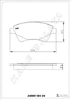 Renault Megane 2 Kangoo Scenic 2 Ön Fren Balatası KALE-BALATA