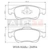 Renault Megane III Scenic III Fluence Duster Lodgy Captur I Ön Fren Balatası ART-BALATA