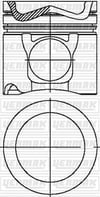 Mercedes OM 460.9XX Piston Segman Q128.0mm STD Euro 3 6 Silindir YENMAK