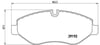 Mercedes W639 W447 B906 VW Crafter Ön Fren Balatası BREMBO