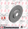 Mercedes AMG W203 CL203 S203 C209 A209 R171 Ön Fren Diski ZIMMERMANN