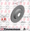 Mercedes W177 V177 W247 C118 X118 H247 X247 Spor Tip Arka Fren Diski ZIMMERMANN