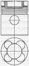 Mercedes Piston Segman Q129.5mm 150 YENMAK
