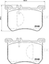 Mercedes W222 R231 Ön Fren Balatası BREMBO