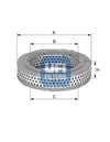Mercedes W201 W124 S124 Hava Filtresi M102 UFI