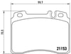 Mercedes W201 W124 W202 W210 R129 Ön Fren Balatası BREMBO