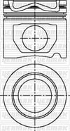 Mercedes OM 501 LA Euro II Piston Segman Q130.0MM STD YENMAK