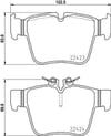 Mercedes W205 C253 X253 Arka Fren Balatası BREMBO