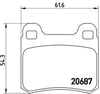 Mercedes W201 Arka Fren Balatası BREMBO