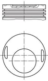 Mercedes-Benz Piston Komple 90 MM MAHLE