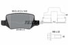 Mercedes W168 W169 W245 W414 Arka Fren Balatası TEXTAR
