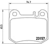 Mercedes ML-Class W163 Arka Fren Balatası BREMBO