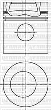 Mercedes OM 364 Piston Segman Q98.0MM 050 YENMAK