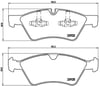 Mercedes W211 W164 W251 Ön Fren Balatası BREMBO
