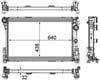 Mercedes W204 S204 C204 C218 W212 C207 R172 Motor Su Radyatörü MAHLE