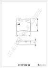 Mercedes W201 W202 W210 W124 R170 Arka Fren Balatası KALE-BALATA