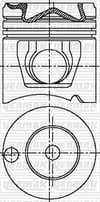 Mercedes OM 401 LA901/970-972 Piston Segman Q125.0MM STD YENMAK