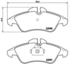 Mercedes W638 VW LT 28-35-46 Ön Fren Balatası BREMBO
