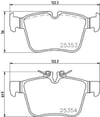 Mercedes C-Class W205 Arka Fren Balatası BREMBO