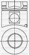 Mercedes V Motor OM 442 LA Piston Segman Q128.0MM STD YENMAK