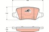 Mercedes W168 W169 W245 W414 Arka Fren Balatası TRW