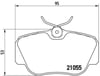 Mercedes W201 Ön Fren Balatası BREMBO