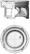 Mercedes M270.920 W176 W246 C117 X156 Piston Segman STD 83.00mm KOLBEN