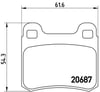 Mercedes W201 Arka Fren Balatası BREMBO