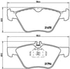Mercedes W210 W211 C208 Ön Fren Balatası BREMBO