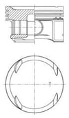 Mercedes M271 Kompressor W203 CL203 C209 W211 W204 W212 R171 Piston Segman... KOLBEN