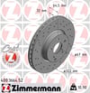 Mercedes W204 S204 W212 C207 R172 Delikli Ön Fren Diski ZIMMERMANN