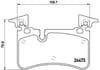 Mercedes AMG W204 C219 W211 W212 R230 Arka Fren Balatası BREMBO