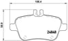 Mercedes W176 W246 C117 X156 R172 Arka Fren Balatası BREMBO