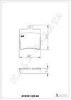 Mercedes W202 S202 W203 CL203 W210 R170 R171 Arka Fren Balatası KALE-BALATA