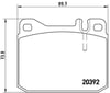 Mercedes W123 W116 R107 Ön Fren Balatası BREMBO