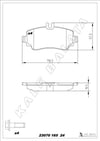 Mercedes A-Class W168 Ön Fren Balatası KALE-BALATA