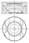 Mercedes OM651 Piston Segman 0.25 83.25mm Sarı Burçlu MAHLE