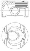 Mercedes W204 C180 C200 Piston 82.00mm STD MAHLE