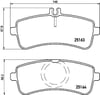 Mercedes W205 W222 C217 C190 X290 R190 Arka Fren Balatası BREMBO