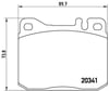 Mercedes W123 W126 R107 Ön Fren Balatası BREMBO