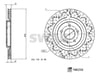 Mercedes W177 V177 C118 H247 Arka Fren Diski 4-Matic SWAG