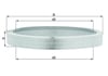 Mercedes W201 W124 S124 C124 Hava Filtresi MAHLE