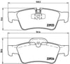 Mercedes W164 X164 W251 W463 Arka Fren Balatası BREMBO