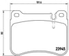 Mercedes W203 Ön Fren Balatası BREMBO