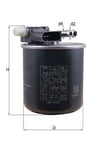 Mercedes W204 W212 C218 C207 W463 X164 W166 W221 W639 Yakıt Filtresi MAHLE