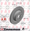 Mercedes W211 W212 S212 C218 Arka Fren Diski ZIMMERMANN