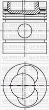 Mercedes Ford Piston Segman Q98.0mm 100 YENMAK