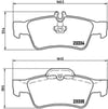 Mercedes W211 C218 C219 W212 W221 C215 Arka Fren Balatası BREMBO