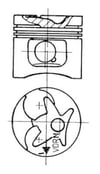 Mercedes OM601 OM602 OM603 Piston Segman 0.50 KOLBEN