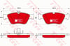 Mercedes-Benz C-Class CLK E-Class S-Class Coupe SLK Ön Aks Disk Balata TRW